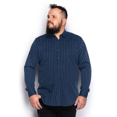 camisa social plus size