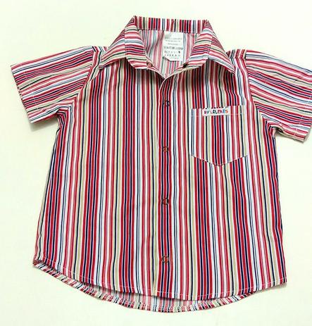 camisa social vermelha manga curta
