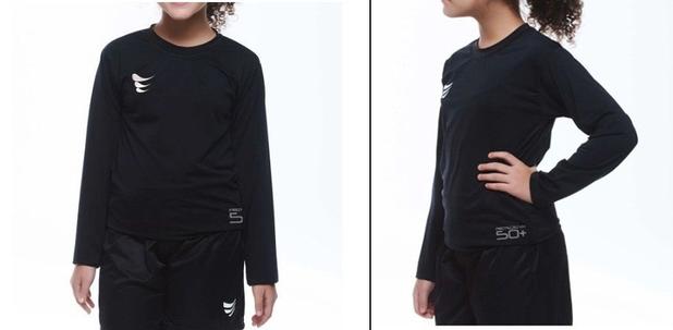 camisa manga longa contra raios uv