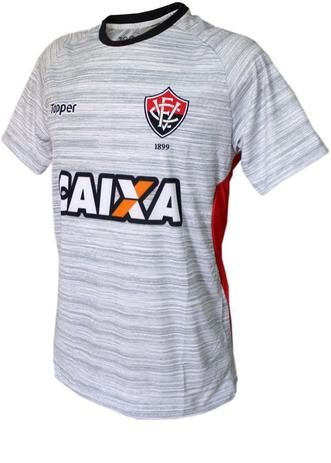 Camisa Treino Atleta Vitória 2017 Topper Cinza Menor preço em Camisa Treino Atleta Vitória 2017 Topper Cinza