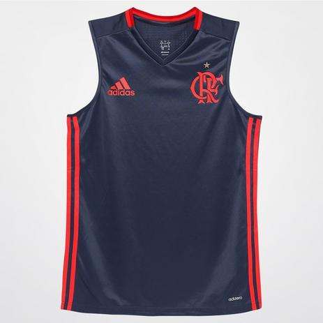 Camisa Treino Regata Infantil Flamengo Adidas Menor preço em Camisa Treino Regata Infantil Flamengo Adidas