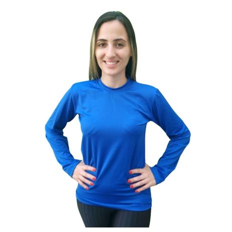 camiseta manga longa feminina para academia