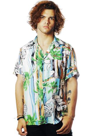 camiseta manga longa surf