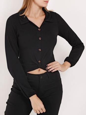 camisa viscose manga longa