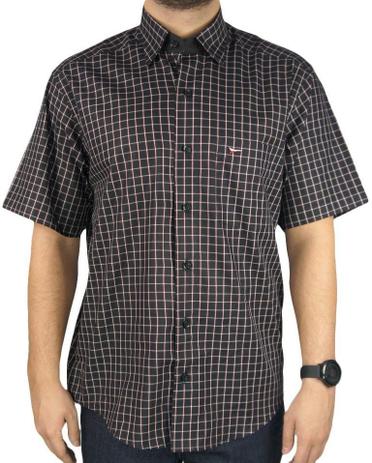 camisas masculinas xadrez manga curta