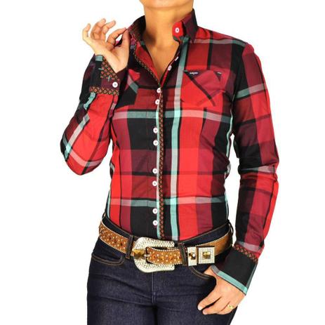 preço de camisa xadrez feminina