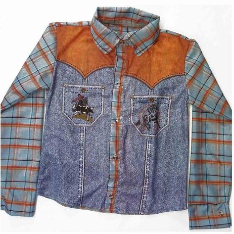 camisa jeans festa junina