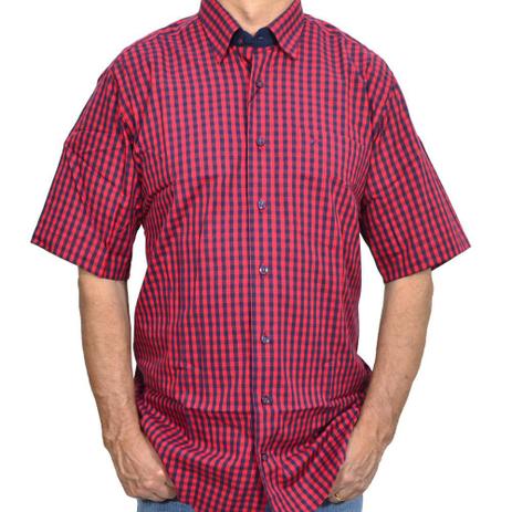 camisas masculinas xadrez manga curta