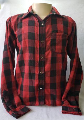 camisa xadrez masculina flanelada