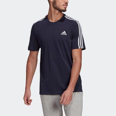 camisa da adidas branca com listra preta