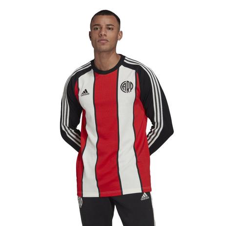 camisa manga longa adidas vermelha
