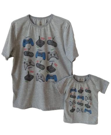 camiseta pai e filho gamer