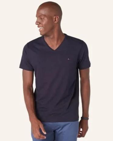 camiseta gola v aramis