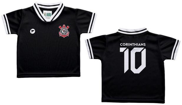 Camiseta Bebê Corinthians Preta - Torcida Baby Menor preço em Camiseta Bebê Corinthians Preta - Torcida Baby