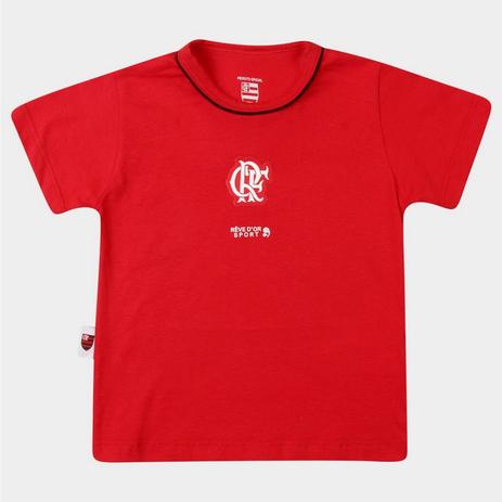 Camiseta Bebê Flamengo Bicolor Oficial - Revedor Menor preço em Camiseta Bebê Flamengo Bicolor Oficial - Revedor