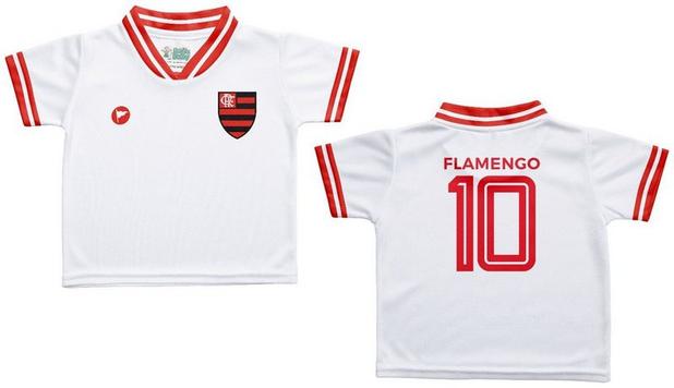 Camiseta Bebê Flamengo Branca - Torcida Baby Menor preço em Camiseta Bebê Flamengo Branca - Torcida Baby