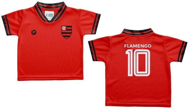 Camiseta Bebê Flamengo Vermelha - Torcida Baby Menor preço em Camiseta Bebê Flamengo Vermelha - Torcida Baby