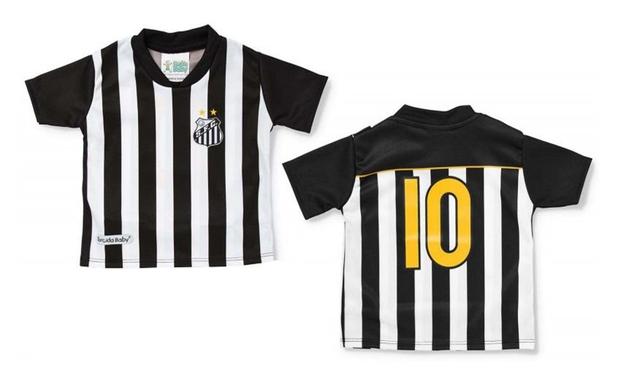 Camiseta Bebê Santos Listrada - Torcida Baby Menor preço em Camiseta Bebê Santos Listrada - Torcida Baby