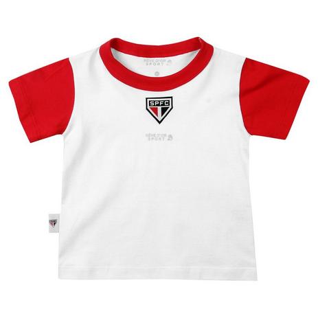 Camiseta Bebê São Paulo Bicolor Oficial - Revedor Menor preço em Camiseta Bebê São Paulo Bicolor Oficial - Revedor