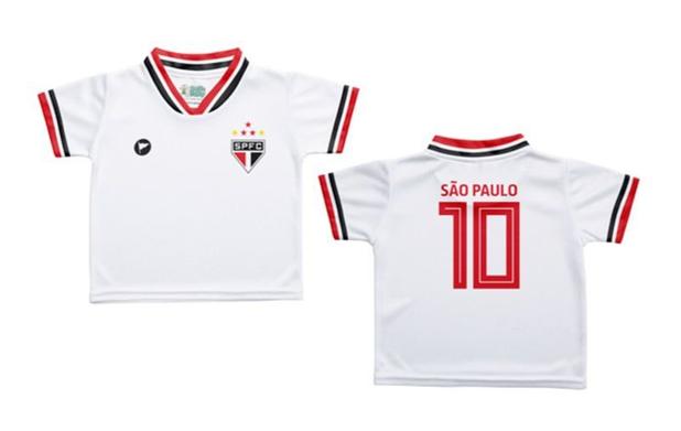 Camiseta Bebê São Paulo Branca - Torcida Baby Menor preço em Camiseta Bebê São Paulo Branca - Torcida Baby