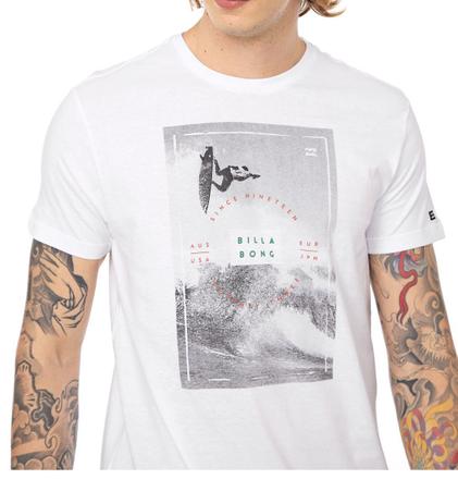 camiseta branca billabong