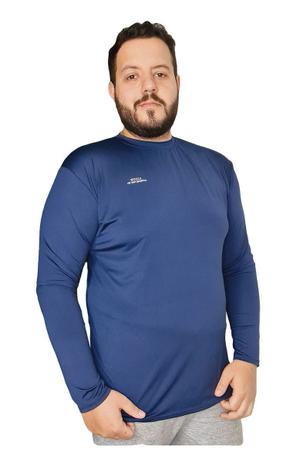 Camiseta Blusa Térmica Plus Size Masculina Proteção Uv 50+ - PLUS MESMO E DAÍ Menor preço em Camiseta Blusa Térmica Plus Size Masculina Proteção Uv 50+ - PLUS MESMO E DAÍ