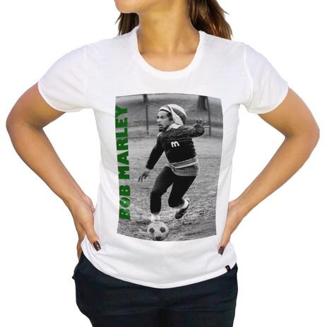 Camiseta Bob Marley Futebol Brasil Feminina Hipsters Camisetas Outros Moda E Acessorios Magazine Luiza