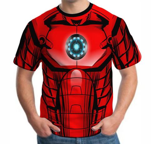 camisa 3d herois