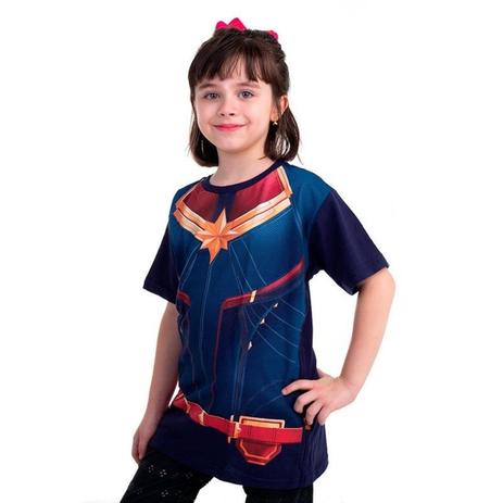 blusa capitã marvel piticas