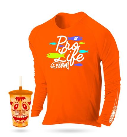 Camiseta com Proteção Solar Infantil até 10 Anos Poliester com Copo 700 ml Acrilico Laranja Prolife Menor preço em Camiseta com Proteção Solar Infantil até 10 Anos Poliester com Copo 700 ml Acrilico Laranja Prolife