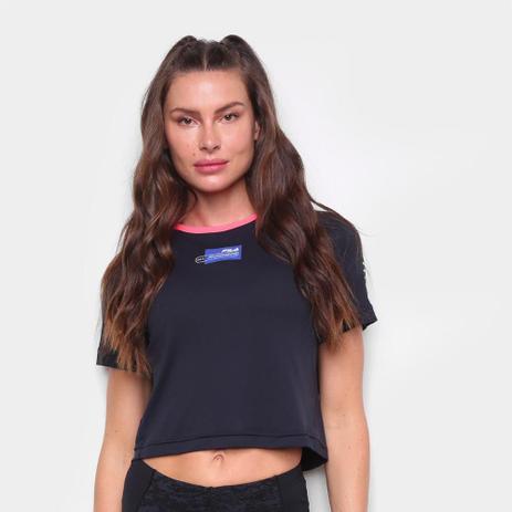 camiseta cropped fila