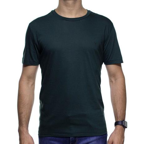 Camiseta de Malha VR Verde Básica em Algodão Pima Menor preço em Camiseta de Malha VR Verde Básica em Algodão Pima