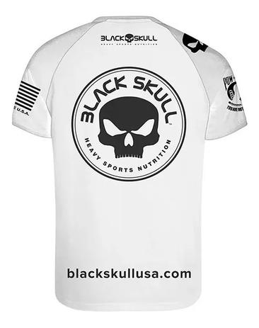 camiseta black skull dry fit