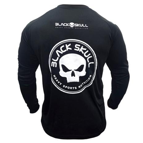 camiseta black skull dryfit