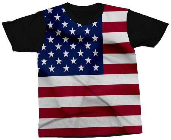 camiseta dos estados unidos masculina