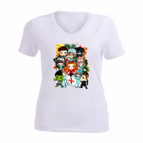 camisa feminina vingadores