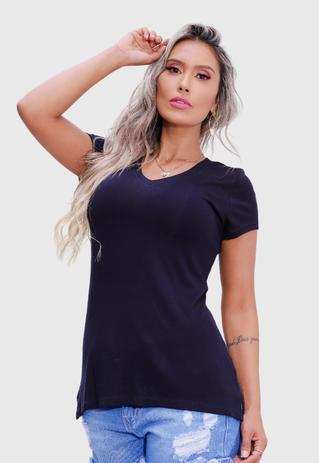 camiseta comprida feminina