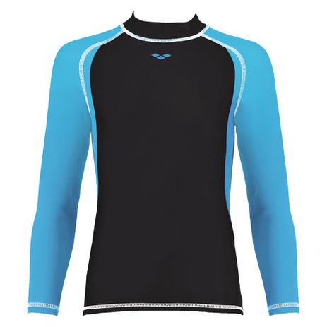 Camiseta Feminina Infantil Manga Longa Tam 8-9 Preta E Azul Arena é ruim? Camiseta Feminina Infantil Manga Longa Tam 8-9 Preta E Azul Arena é boa?
