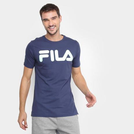 camiseta fila masculina preta
