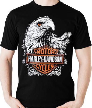 Camiseta Harley Davidson Águia Live To Ride Camisa Blusa - Motos Menor preço em Camiseta Harley Davidson Águia Live To Ride Camisa Blusa - Motos