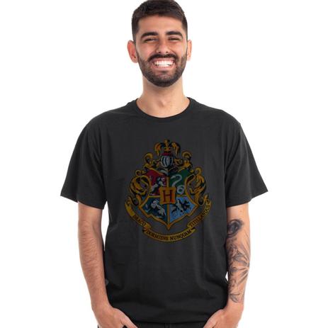 camiseta das casas de hogwarts