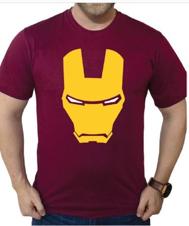camiseta masculina homem de ferro