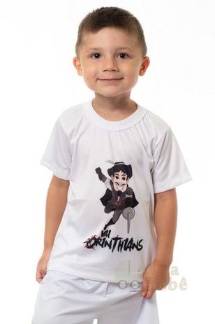 Camiseta Infantil Corinthians Mascote Branca Oficial - Revedor Menor preço em Camiseta Infantil Corinthians Mascote Branca Oficial - Revedor