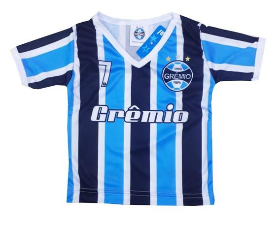 Camiseta Infantil Grêmio Listrada Dry Gola V Oficial - Bebê brasileiro Menor preço em Camiseta Infantil Grêmio Listrada Dry Gola V Oficial - Bebê brasileiro