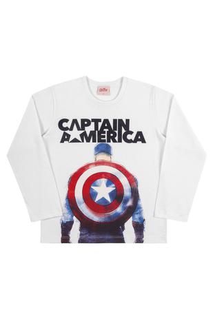 camiseta manga longa marvel