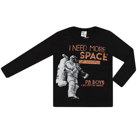 Camiseta Infantil Masculino Manga Longa Space - Pulla bulla Menor preço em Camiseta Infantil Masculino Manga Longa Space - Pulla bulla