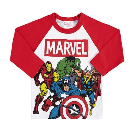 blusa infantil marvel