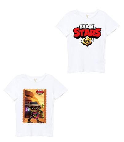Camiseta Infantil Unissex Brawl Stars Kit 2 Unidades Eb Camiseta Infantil Magazine Luiza - compra camisete infantil brawl stars jogo 21 37
