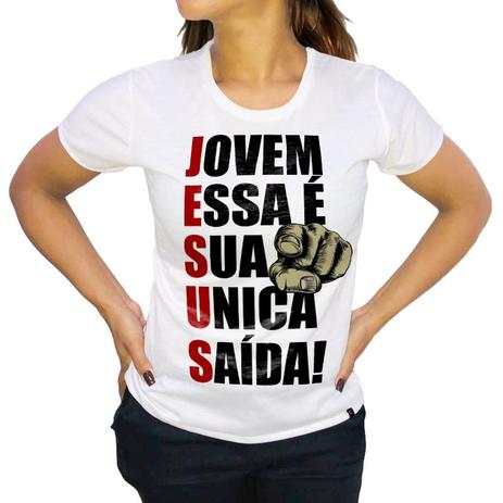 camisa jesus feminina