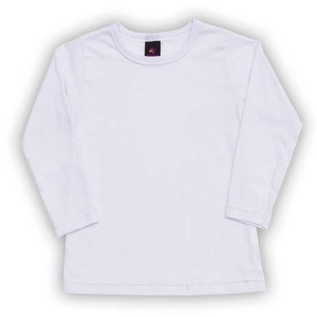 blusa basica branca manga longa